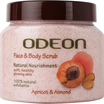Odeon face and body scrub – apricot and almond – 300ml